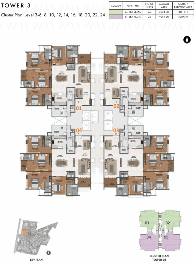 Prestige White Meadows - Floor Plan
