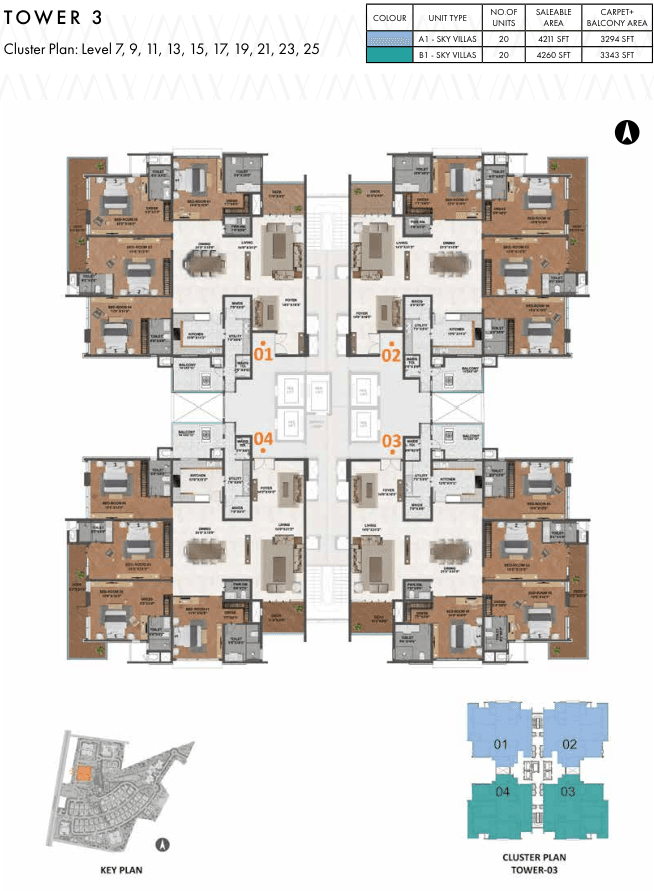 Prestige White Meadows - Floor Plan